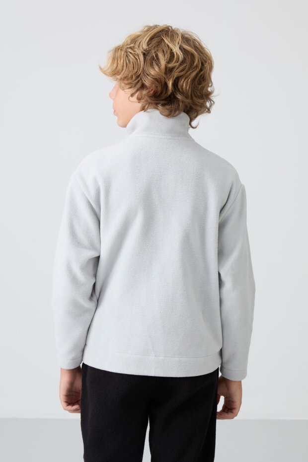 Standart Fit 2'li Paket Çam Yeşili-Taş Erkek Çocuk Polar Sweatshirt - 11221 - 7