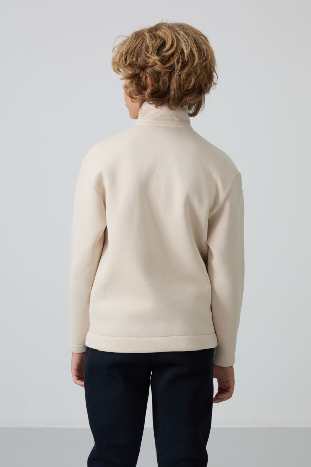 Standart Fit 2'li Paket Bej-Kiremit Erkek Çocuk Sweatshirt - 11245 - 7