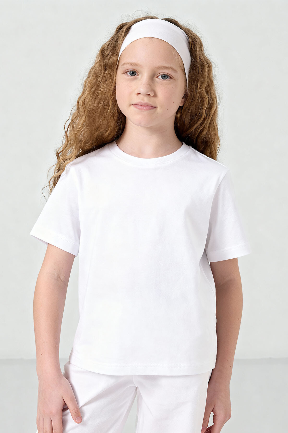 Standart Fit Basic O Yaka 2'li Paket Beyaz Unisex Çocuk T-Shirt - TOMMYLIFE (1)