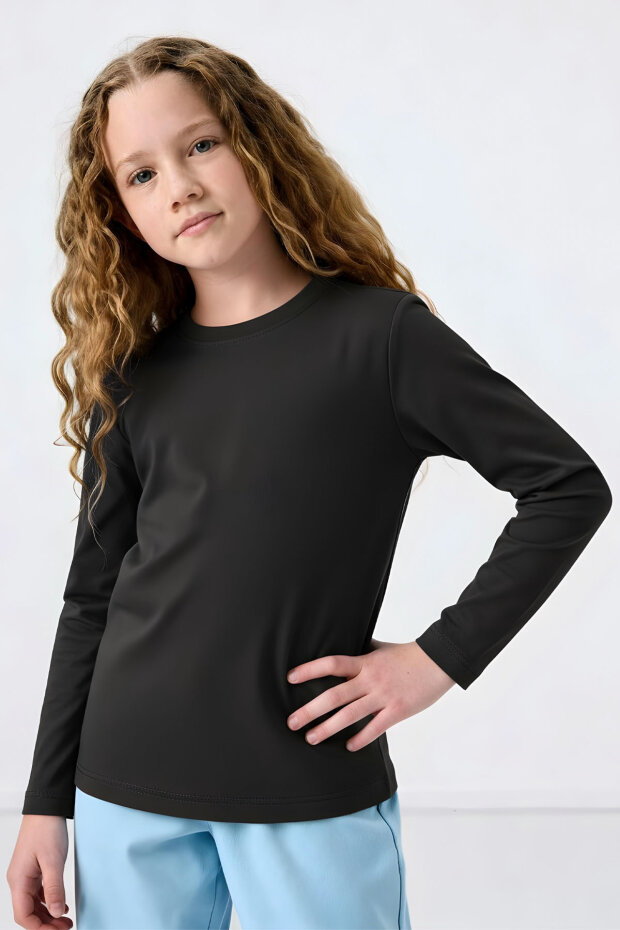 Standart Fit Basic O Yaka 3'lü Paket Gri Melanj-Antrasit-Beyaz Unisex Çocuk T-Shirt - 11329 - 2