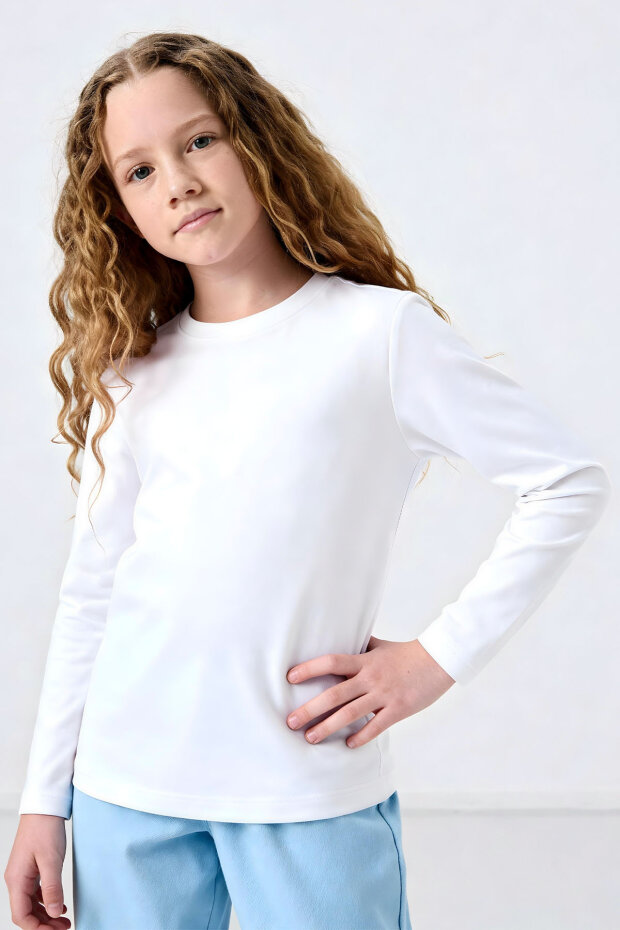 Standart Fit Basic O Yaka 3'lü Paket Siyah-Beyaz-Fiesta Unisex Çocuk T-Shirt - 11329 - 4