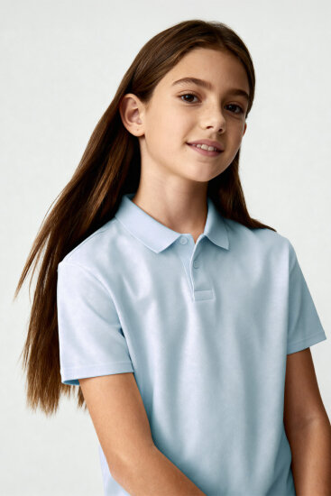 Standart Fit Basic Polo Yaka 5'li Paket Unisex Çocuk T-Shirt - 11330 - TOMMYLIFE (1)