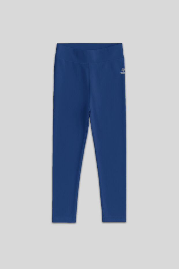 Standart Fit Basic 3'lü Paket Siyah-Gri-İndigo Kız Çocuk Tayt - 75047 - 6