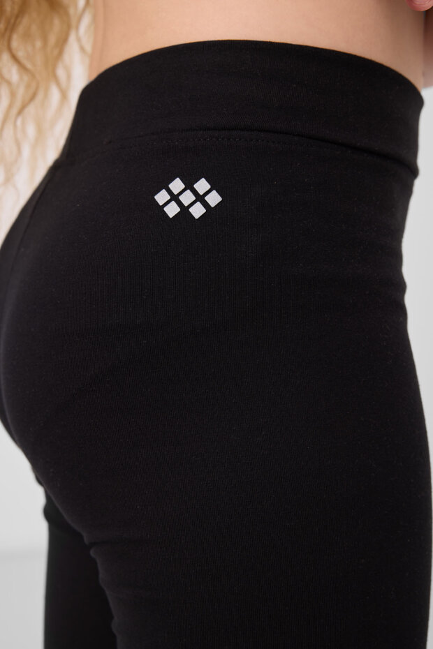 Standart Fit Basic 3'lü Paket Siyah-Haki-Koyu Bej Kız Çocuk Tayt - 75188 - 5