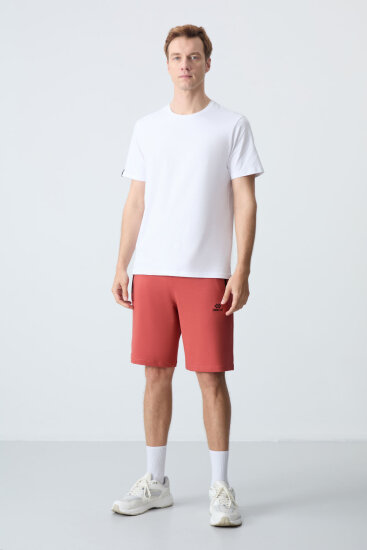 Standart Kalıp 2'li Paket Bej-Kiremit Erkek Şort - 81136 - TOMMYLIFE (1)