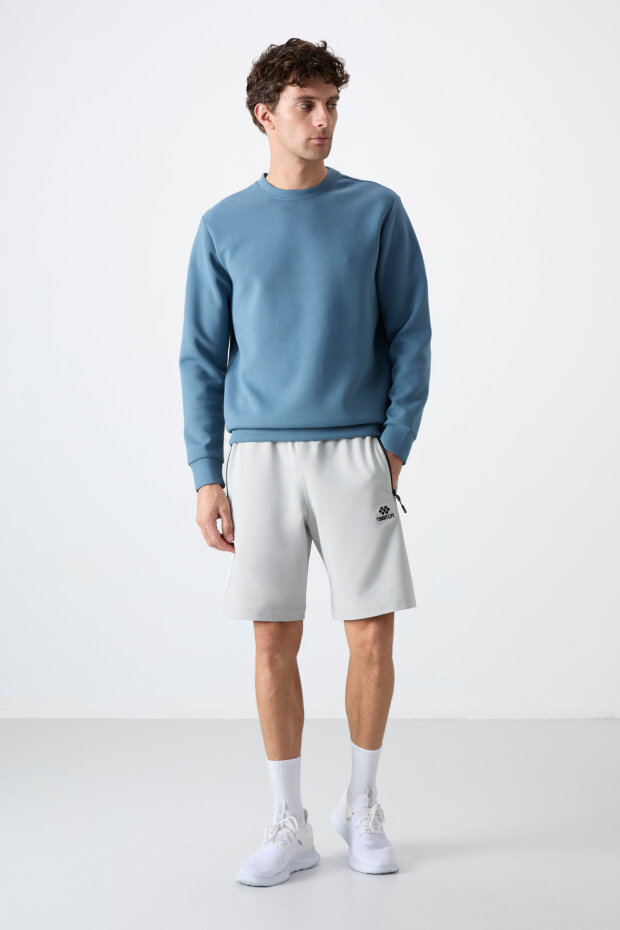 Standart Kalıp 2'li Paket Koyu Gri-Taş Erkek Şort - 81136 - 2