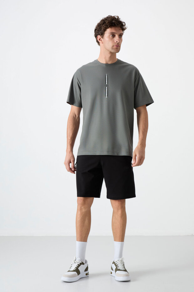 Standart Kalıp 2'li Paket Siyah-Çağla Erkek Şort - 81136 - 2