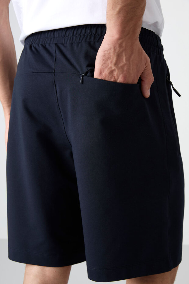 Standart Kalıp 3'lü Paket Siyah-Lacivert-Ekru Erkek Şort - 81136 - 6