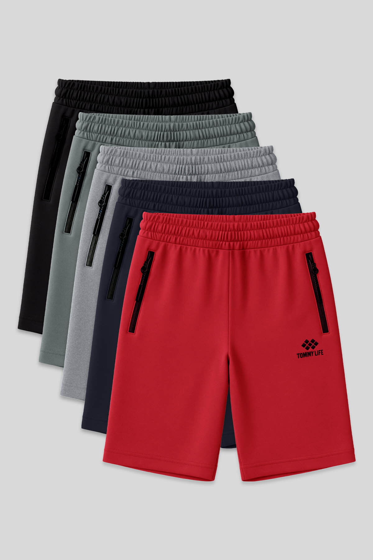 Standart Fit Basic 5'li Paket Erkek Şort - 81136 - TOMMYLIFE