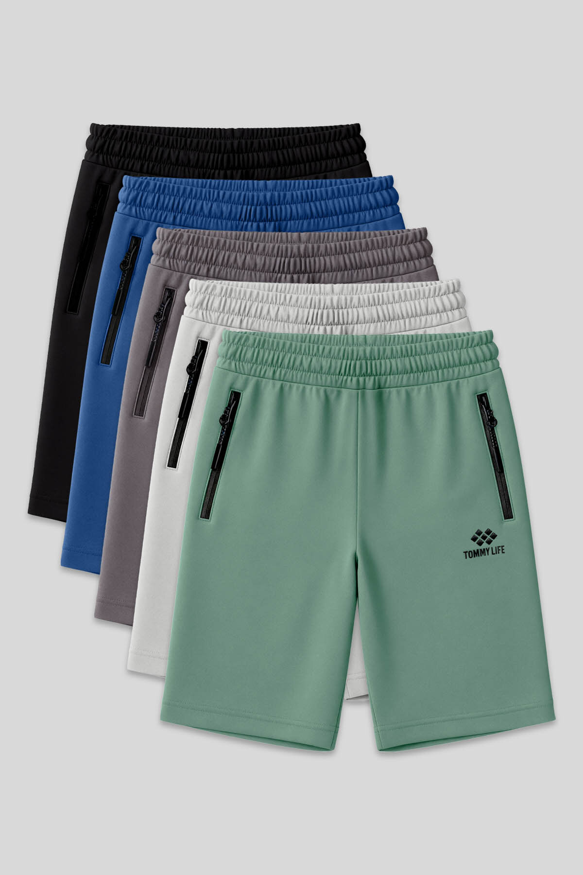 Standart Fit Basic 5'li Paket Erkek Şort - 81136 - TOMMYLIFE