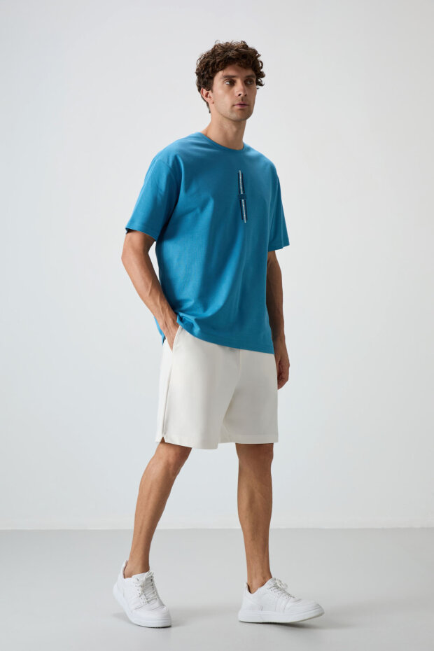 Comfort Fit Basic 3'lü Paket Açık Çağla-Parlament-Ekru Erkek Şort - 81274 - 6