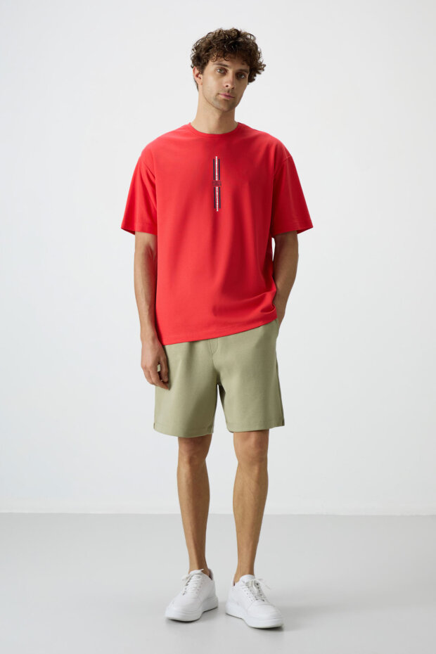 Comfort Fit Basic 3'lü Paket Açık Çağla-Parlament-Ekru Erkek Şort - 81274 - 3