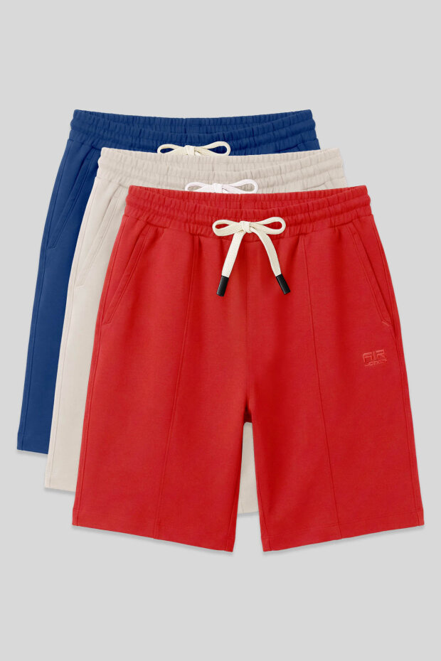 Standart Fit Basic 3'lü Paket Parlament-Bej-Fiesta Erkek Şort - 81277 - 1