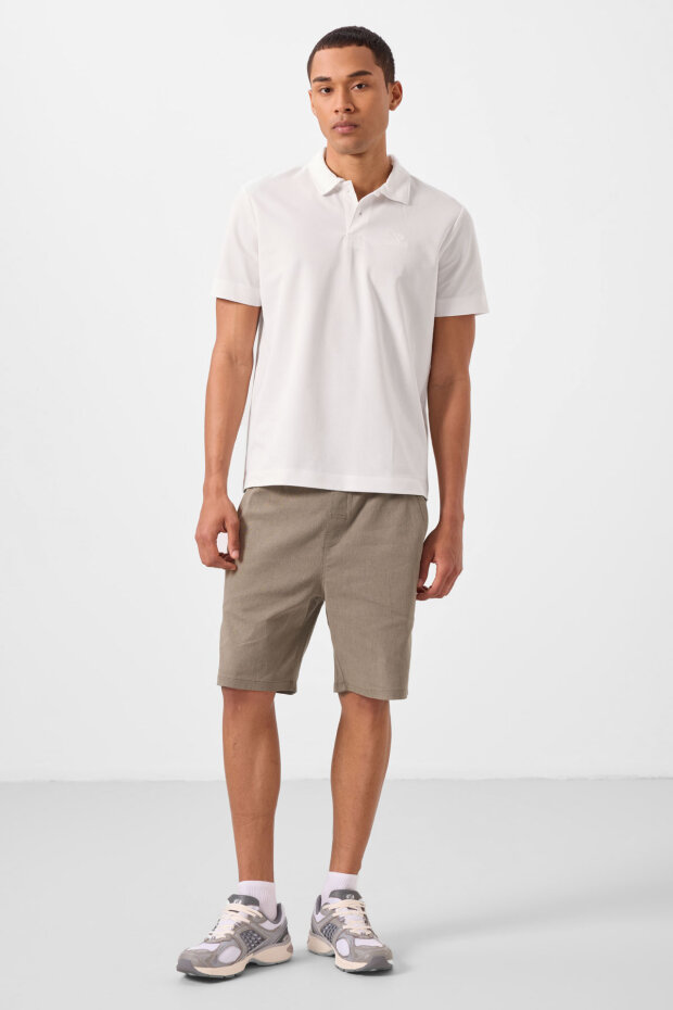 Standart Fit Basic Polo Yaka 2'li Paket Siyah-Beyaz Erkek T-Shirt - 87748 - 2