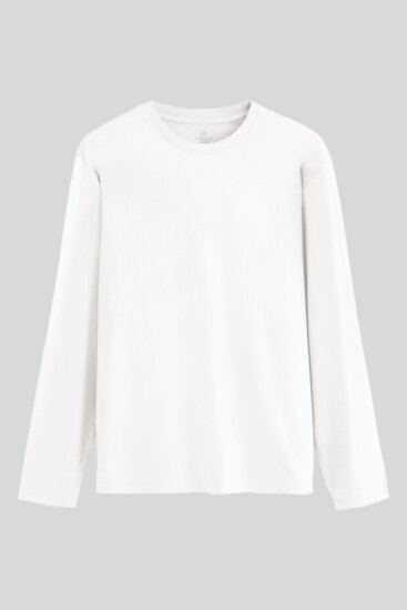 Standart Fit Basic O Yaka 3'lü Paket Beyaz Erkek T-Shirt 87997 - TOMMYLIFE (1)