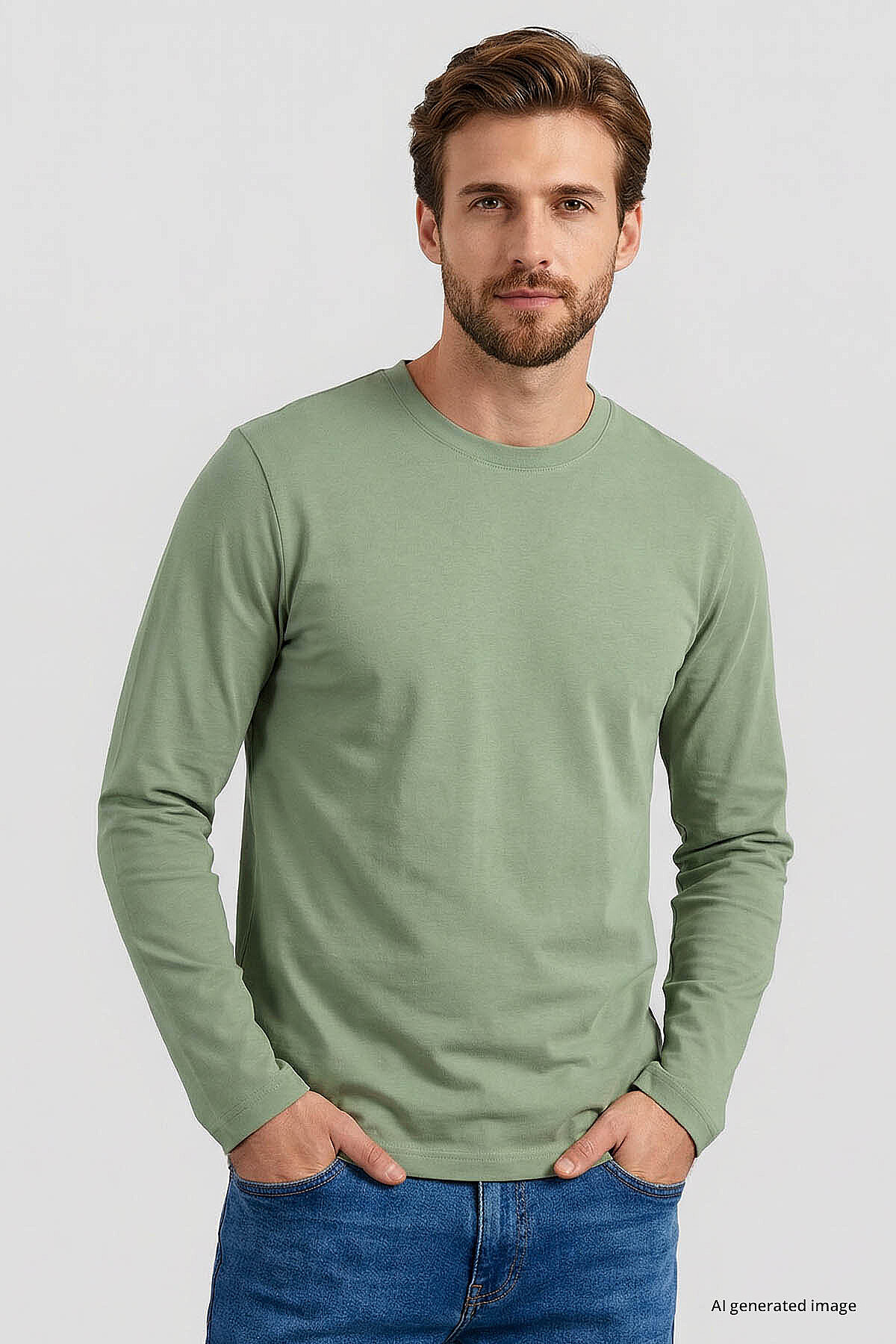 Standart Fit Basic O Yaka 3'lü Paket Siyah-Beyaz-Kaktüs Erkek T-Shirt 87997 - TOMMYLIFE (1)