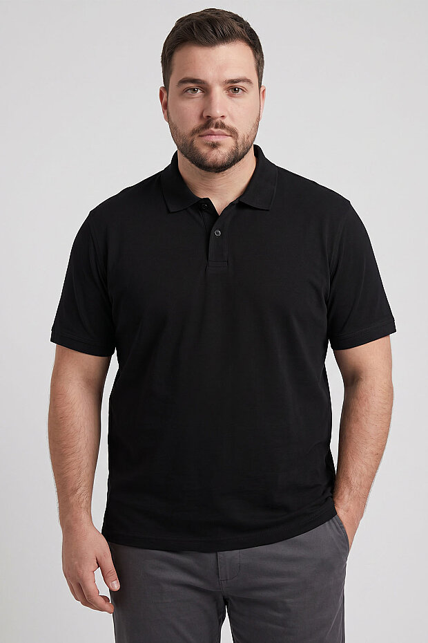 Polo Yaka Büyük Beden 5'li Paket Erkek T-Shirt - 88511 - 6