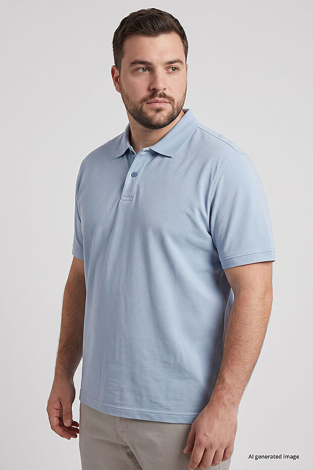 Polo Yaka Büyük Beden 5'li Paket Erkek T-Shirt - 88511 - 4