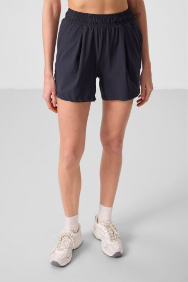 Rahat Form Fermuarlı 2'li Paket Antrasit-Bej Kadın Şort - 91014 - TOMMYLIFE (1)