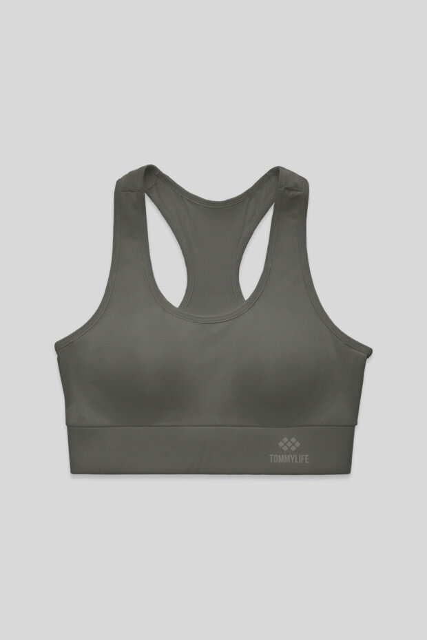 Slim Fit U Yaka 2'li Paket Siyah-Çağla Kadın Spor Büstiyer - 97120 - 4