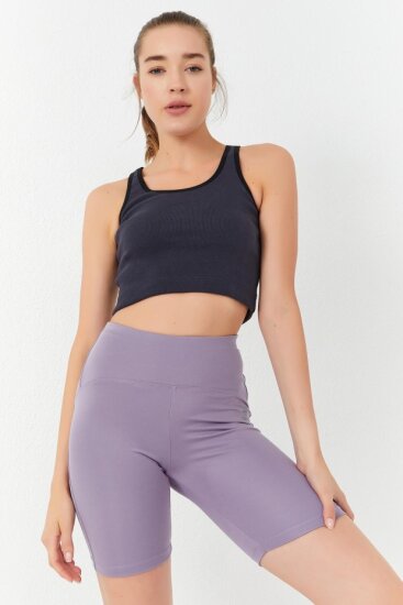 Basic U Yaka 5'li Paket Kadın Crop Top Atlet - 97162 - TOMMYLIFE (1)