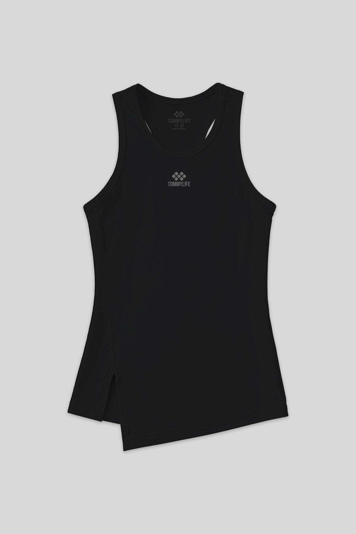 Standart Kalıp O Yaka 2'li Paket Siyah-Beyaz Kadın Spor Atlet - 97256 - TOMMYLIFE (1)