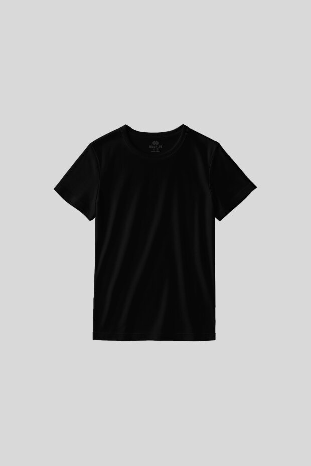 Standart Fit Basic O Yaka 3'lü Paket Siyah-Beyaz-Bej Kadın T-Shirt - 97311 - 5