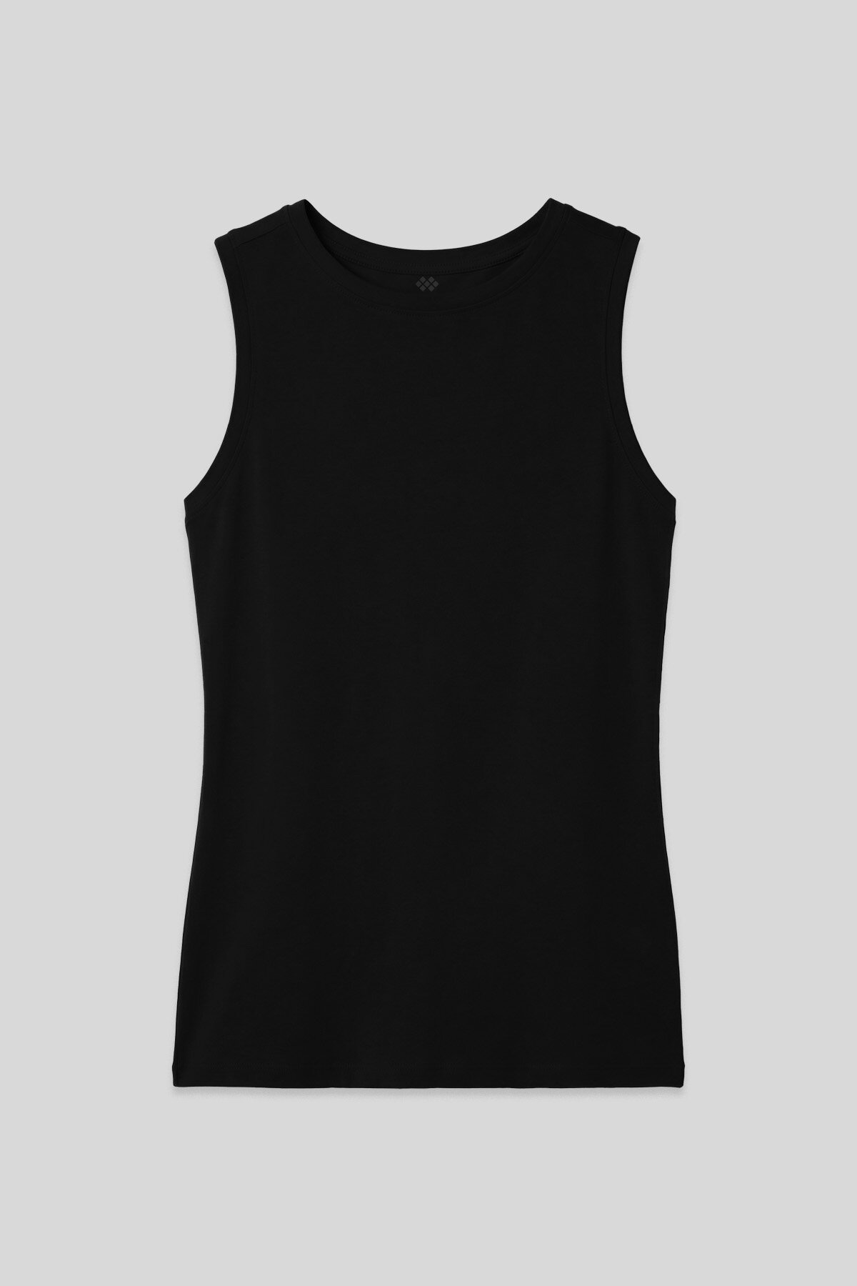 Siyah Slim Fit Basic O Yaka Sıfır Kol Kadın Atlet - 97313 - TOMMYLIFE (1)