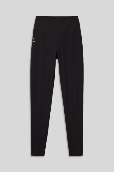 Siyah Esnek Standart Fit Performans Kadın Tayt - 94667 