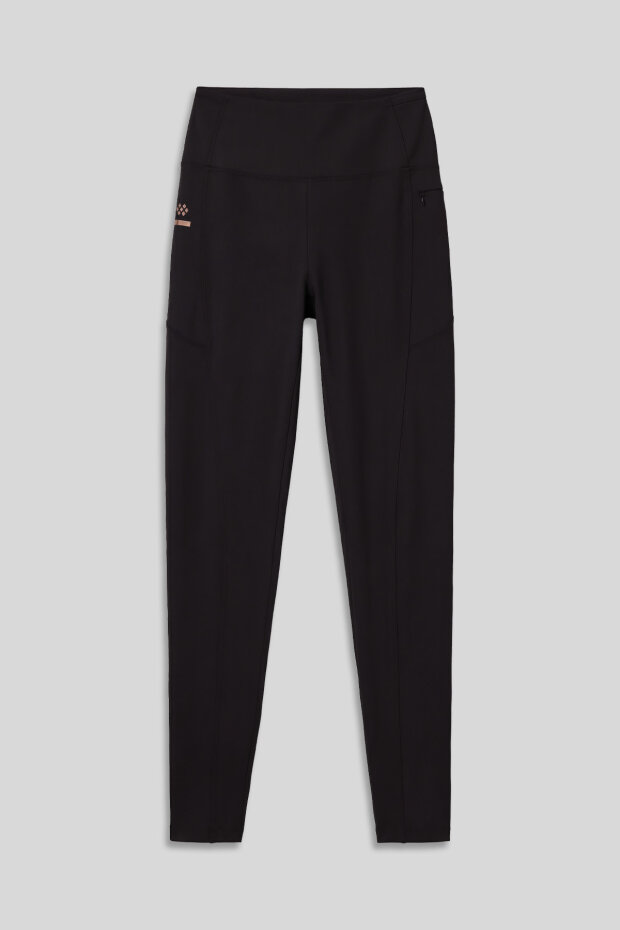 Siyah Esnek Standart Fit Performans Kadın Tayt - 94667 - 1