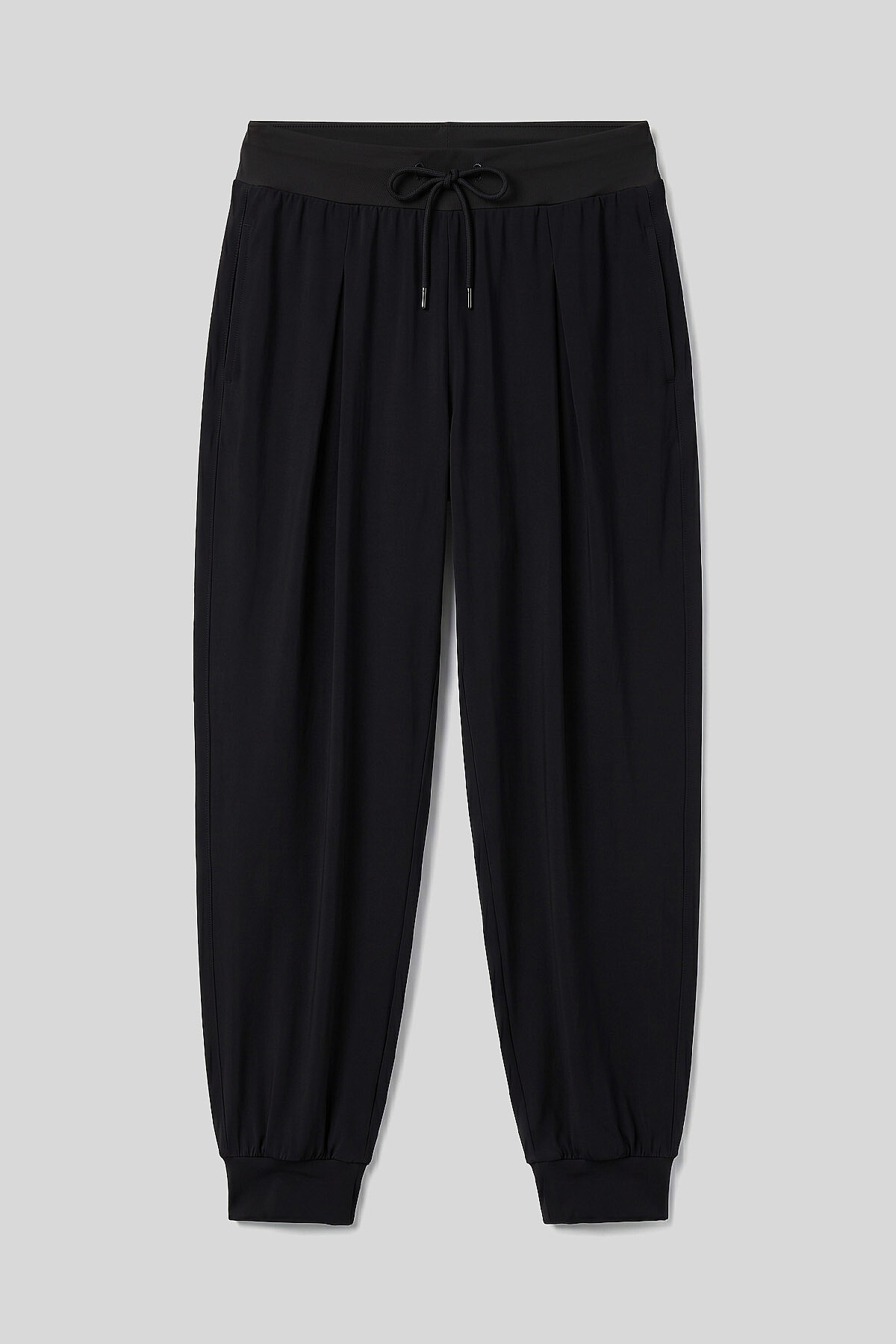 Siyah Cepli Standart Kalıp Kadın Yoga Pantolon - 94677 - TOMMYLIFE (1)