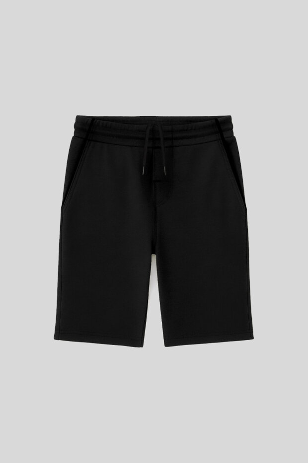 Siyah Standart Fit Basic Erkek Çocuk Şort - 11284 - 1