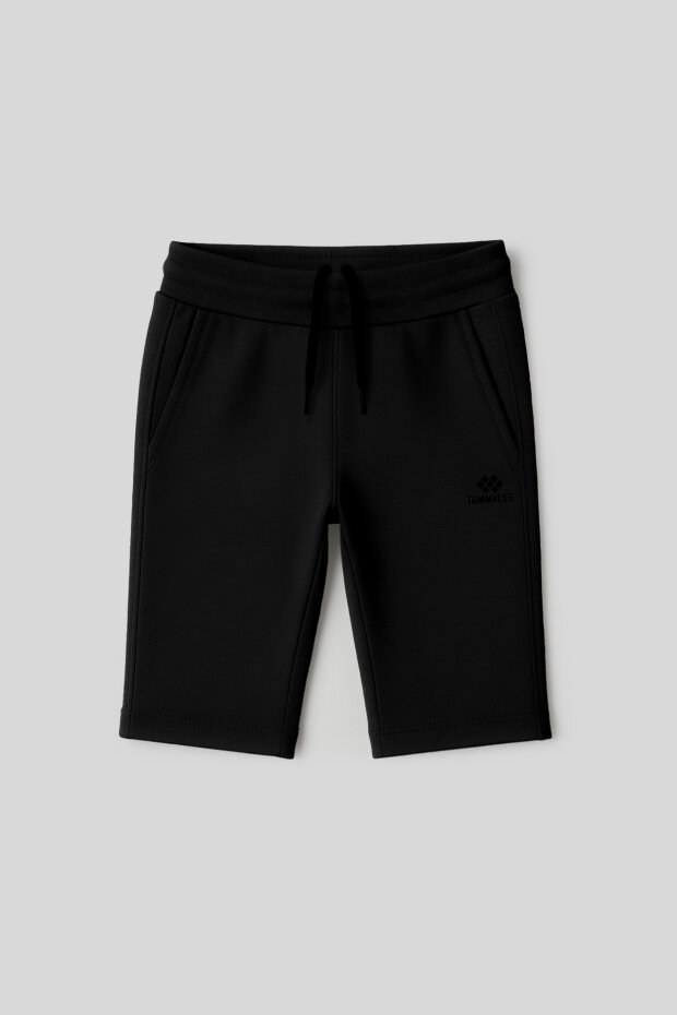 Siyah Standart Fit Basic Performans Erkek Çocuk Şort - 11303 - 1