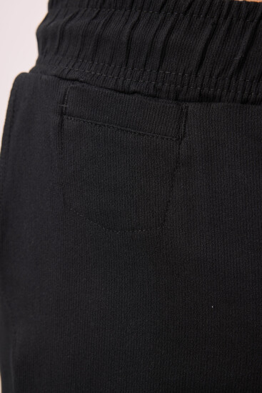 Siyah Standart Fit Dokuma Hafif Esnek Chino Erkek Pantolon - 82177 - Thumbnail