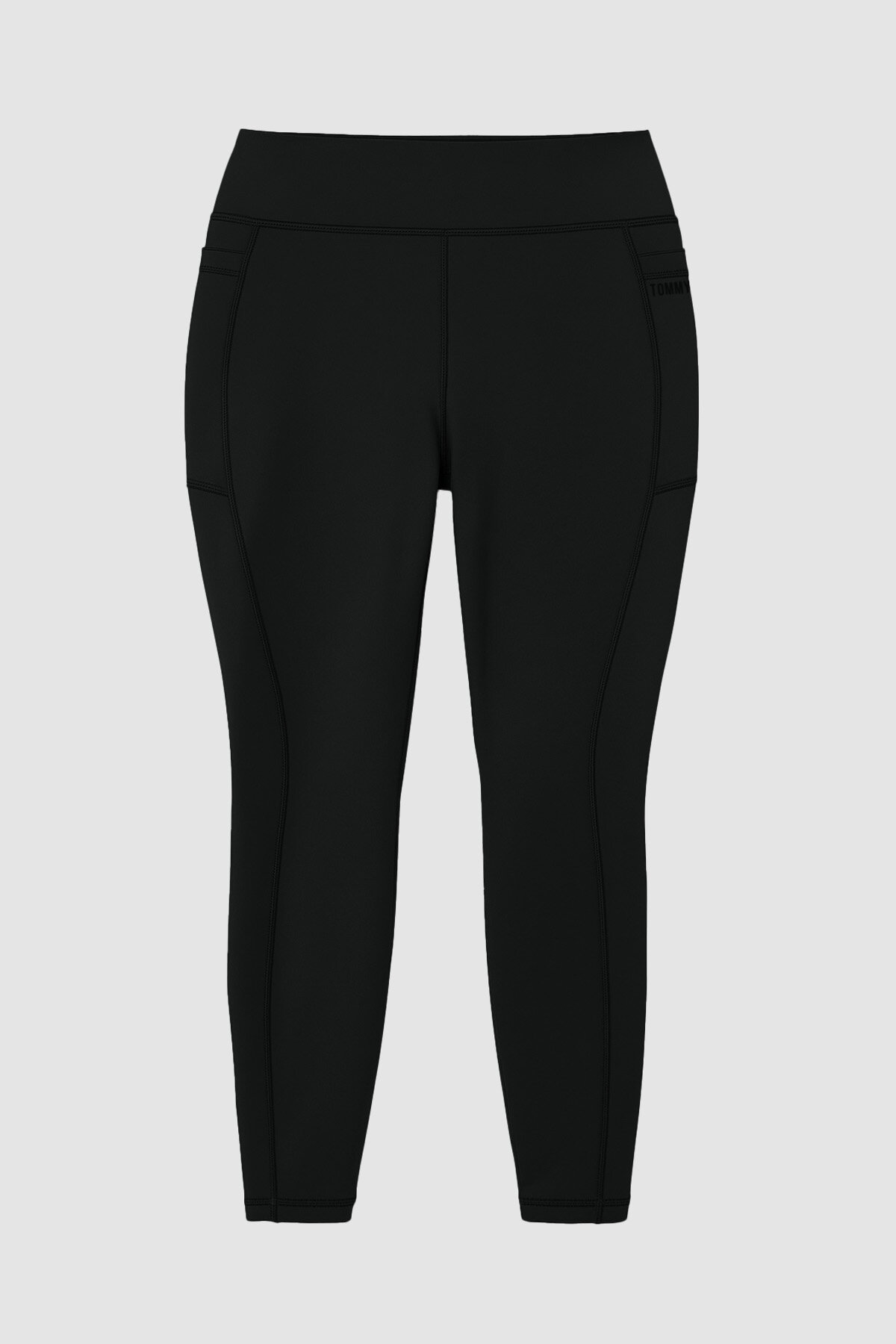 Siyah Esnek Standart Fit Performans Battal Büyük Beden Kadın Tayt - 94652 - TOMMYLIFE (1)