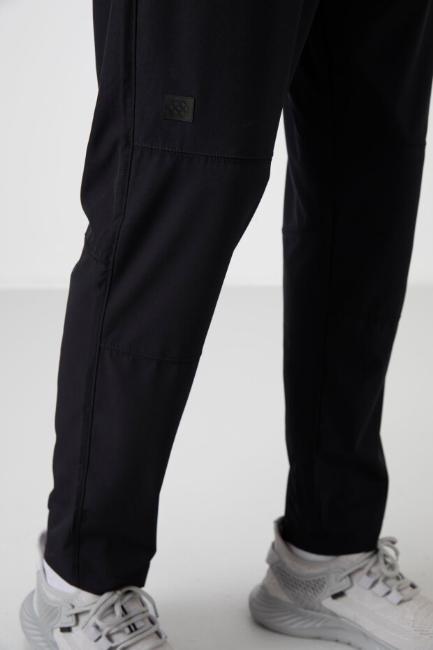 Siyah İnce Yumuşak Comfort Fit Erkek Eşofman Alt - 82120 - 5