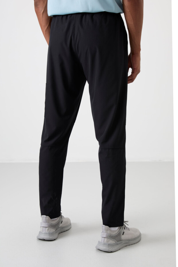 Siyah İnce Yumuşak Comfort Fit Erkek Eşofman Alt - 82120 - 6