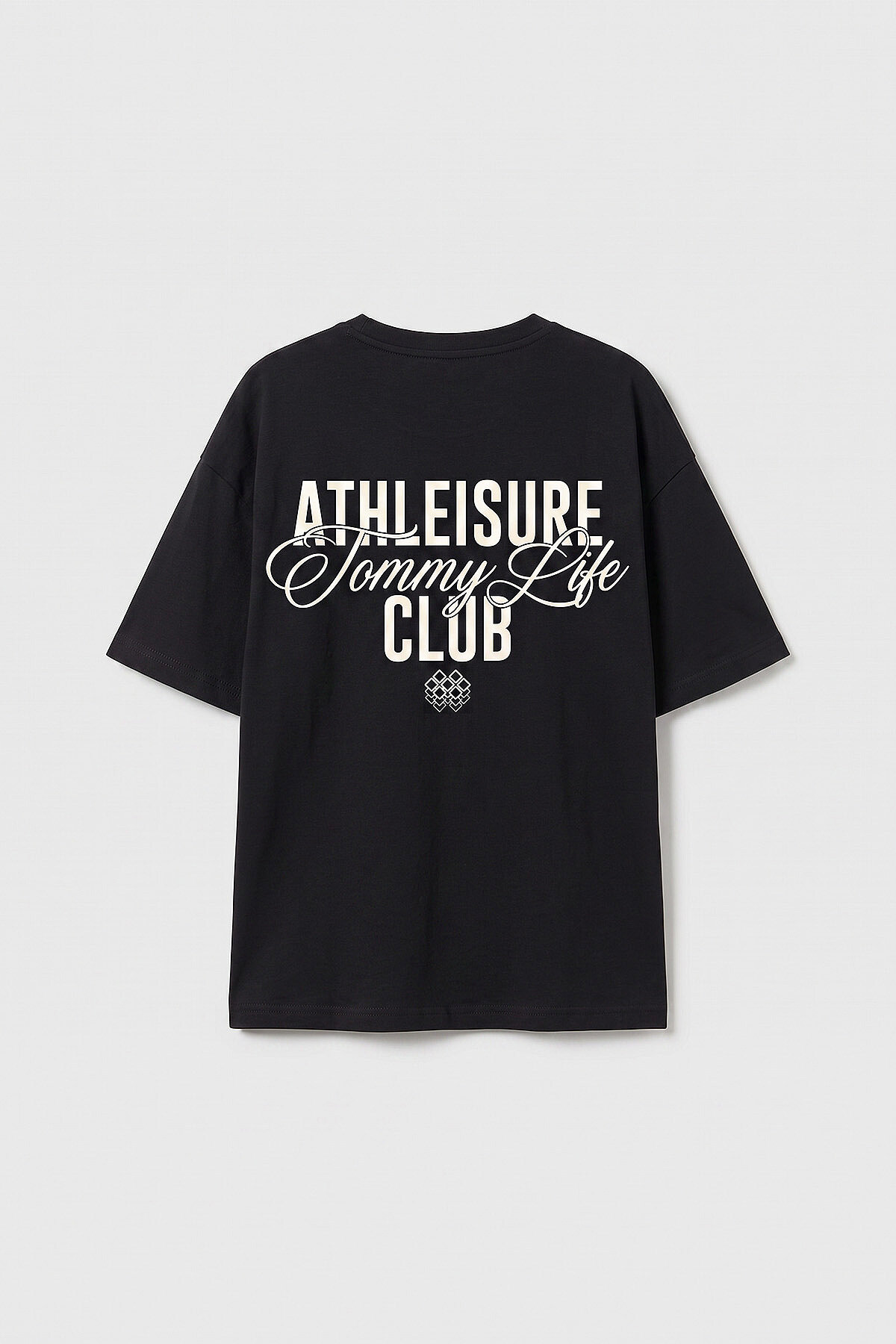 Siyah Oversize Kısa Kollu Baskılı Kız Çocuk T-Shirt - 75175 - TOMMYLIFE (1)