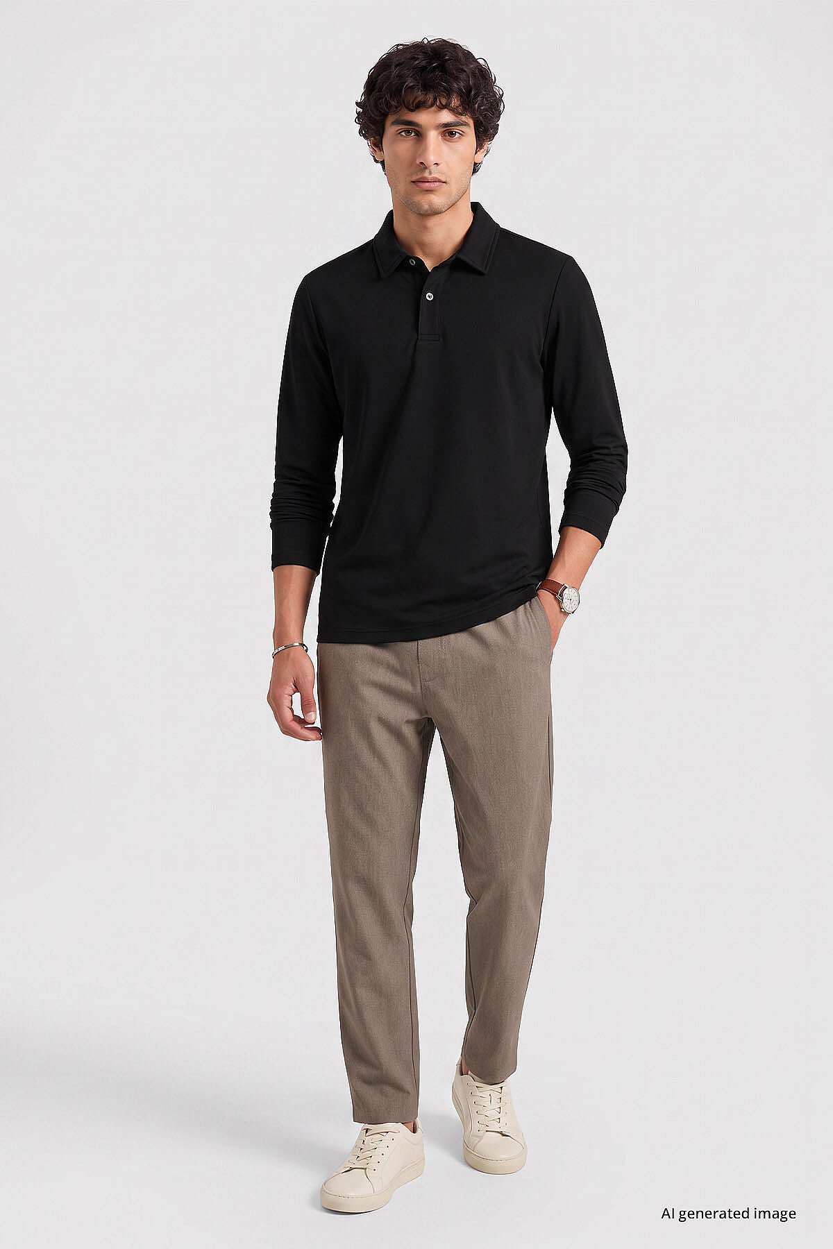 Siyah Rahat Form Basic Erkek Polo Yaka T-Shirt - 88512 - TOMMYLIFE