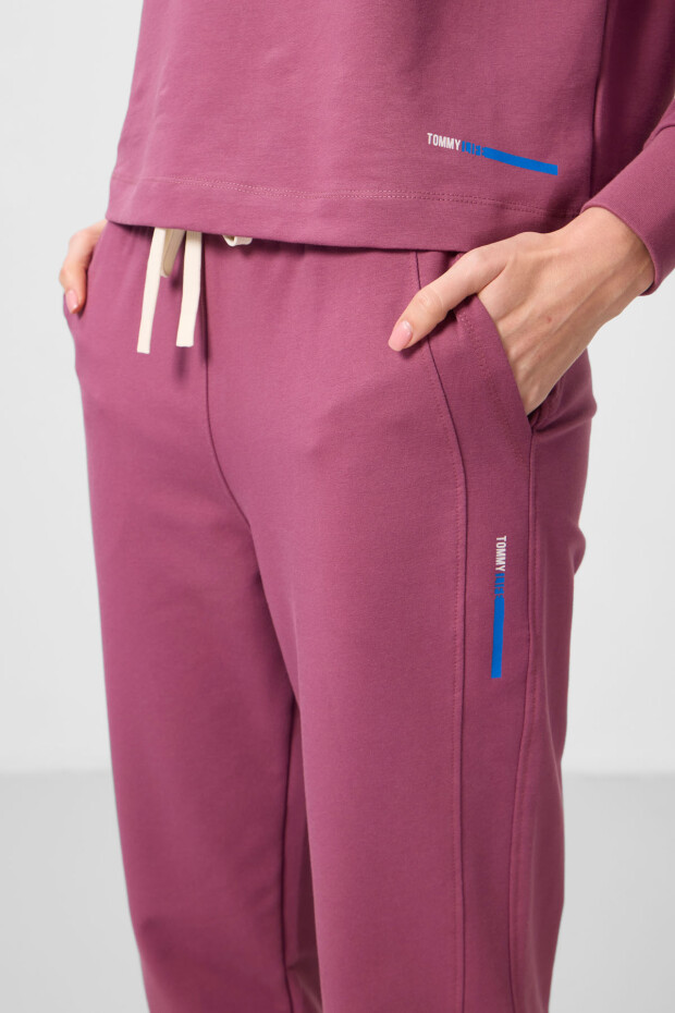 Soft Vişne Kapüşonlu Oversize Kadın Eşofman Takım - 95336 - 6