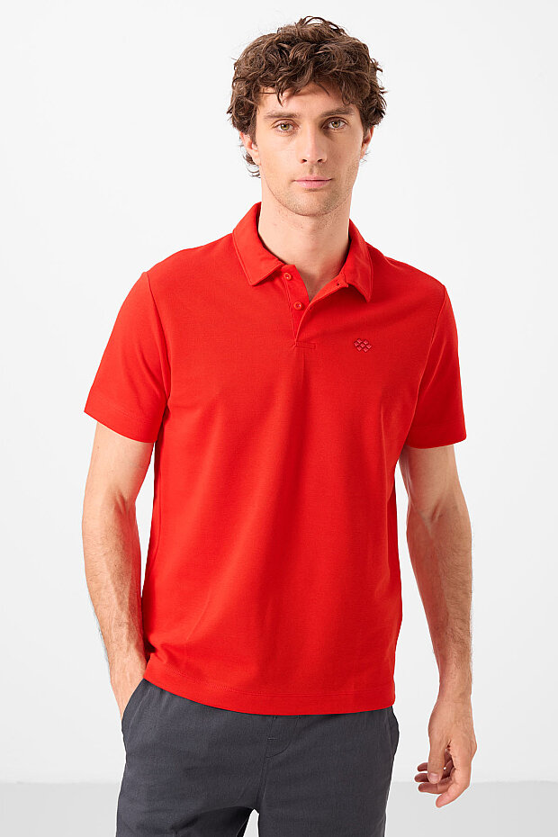 Standart Fit Basic Polo Yaka 5'li Paket Erkek T-Shirt - 87748 - 4