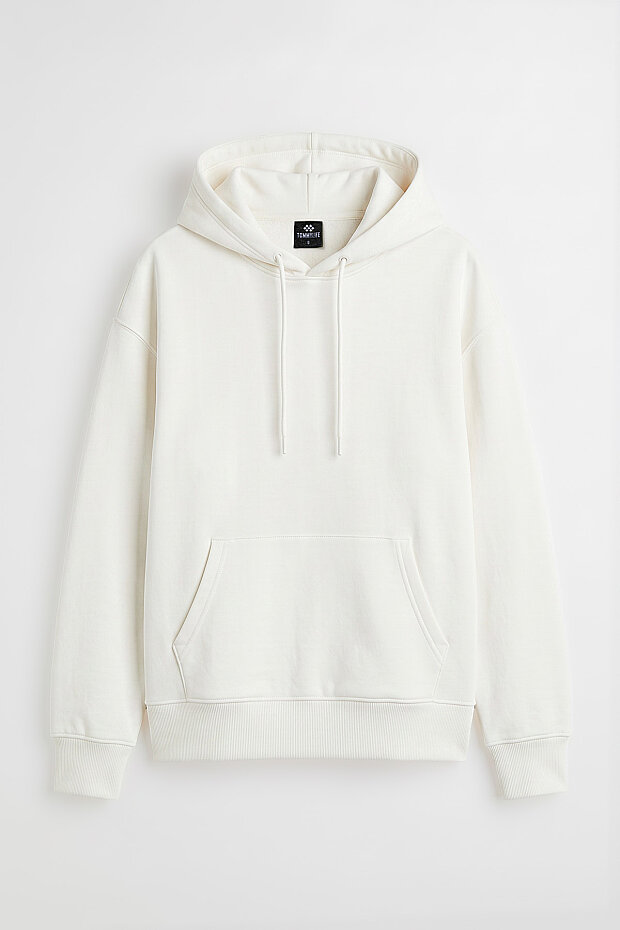 Standart Kapüşonlu 2'li Paket Siyah-Ekru Kadın Sweatshirt - 97321 - 5
