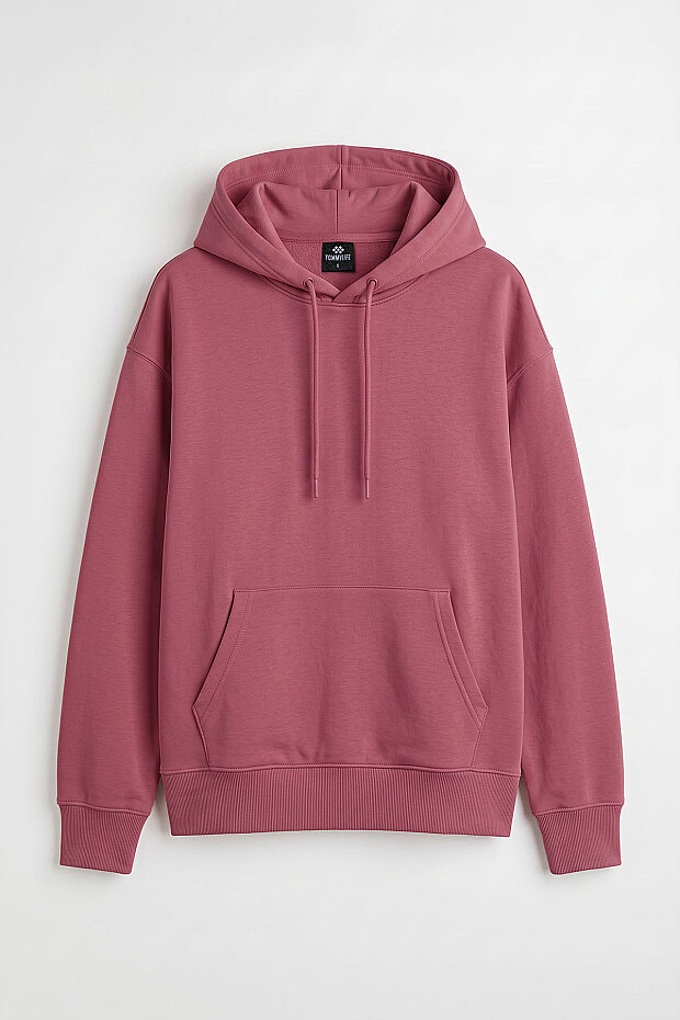 Standart Kapüşonlu 3'lü Paket Ekru-Yaban Gülü-Koyu Bej Kadın Sweatshirt - 97321 - 5