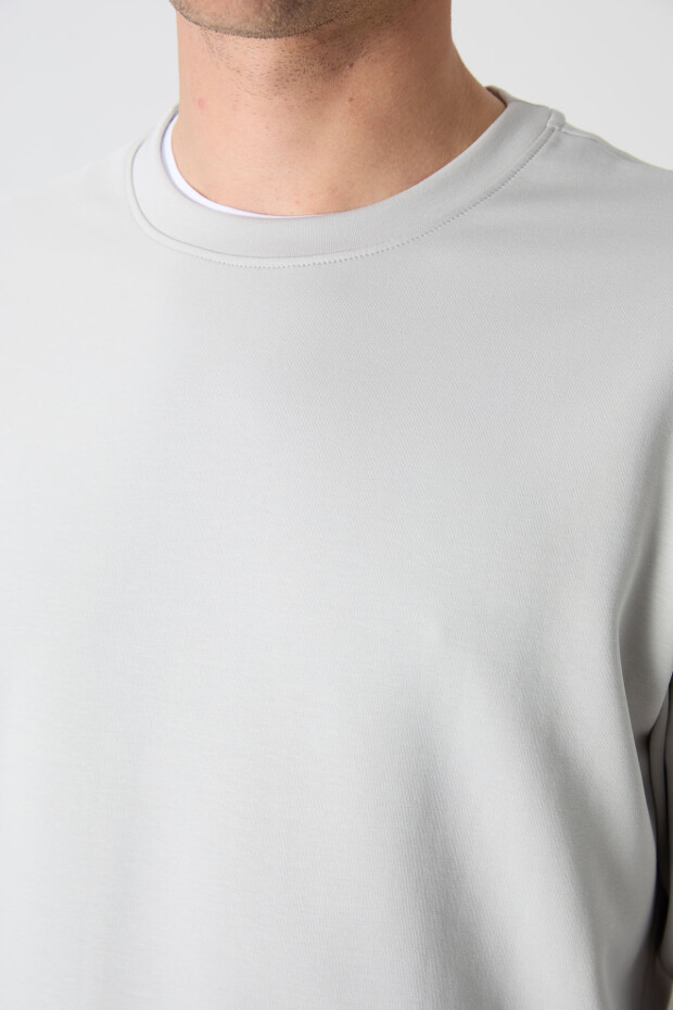 Taş Basic O Yaka Rahat Form Erkek Sweatshirt - 88053 - 4