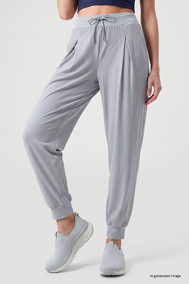 Taş Cepli Standart Kalıp Kadın Yoga Pantolon - 94677 - 2