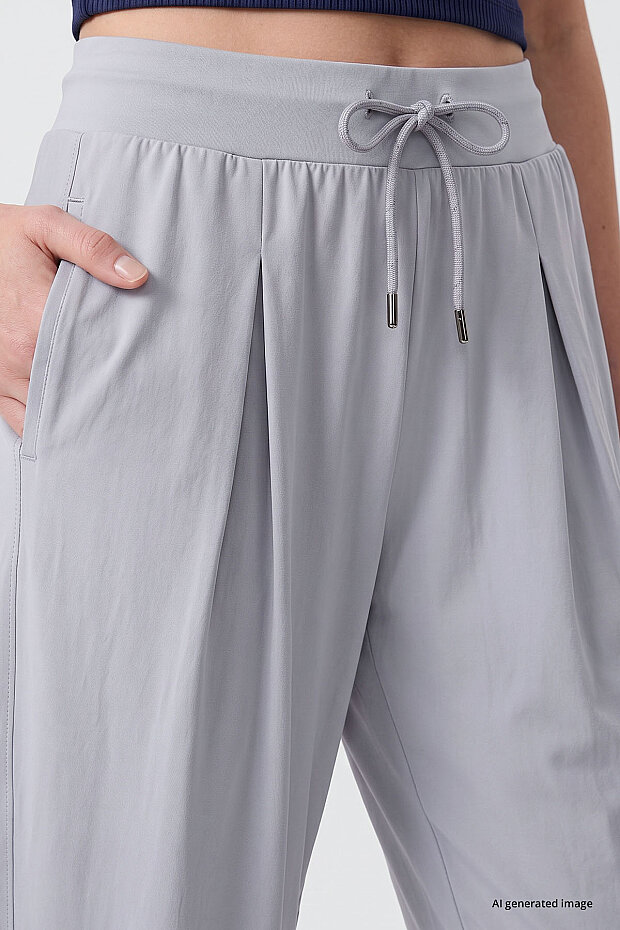 Taş Cepli Standart Kalıp Kadın Yoga Pantolon - 94677 - 5