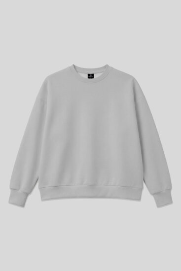 Taş Basic O Yaka Oversize Kadın Sweatshirt - 97053 - TOMMYLIFE (1)