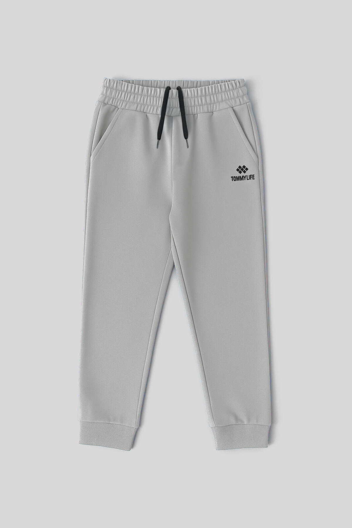 Taş Standart Fit Manşetli İnce Erkek Çocuk Eşofman Alt - 11205 - TOMMYLIFE