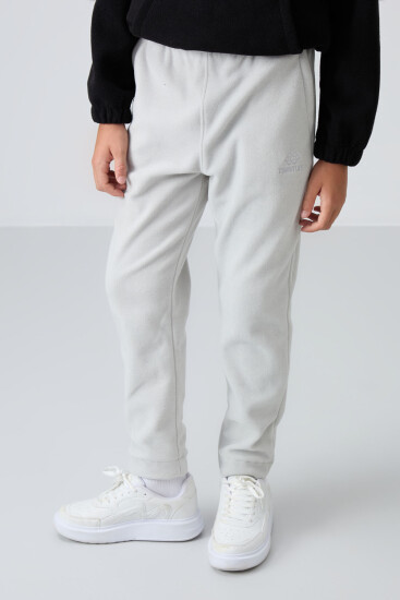 Taş Kalın Yumuşak Dokulu Standart Fit Nakışlı Polar Erkek Çocuk Eşofman Alt - 11219 - TOMMYLIFE (1)