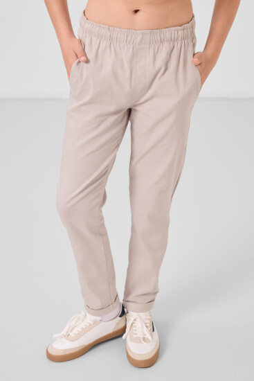Taş Standart Fit Dokuma Hafif Esnek Chino Erkek Çocuk Pantolon - 11272 - TOMMYLIFE (1)